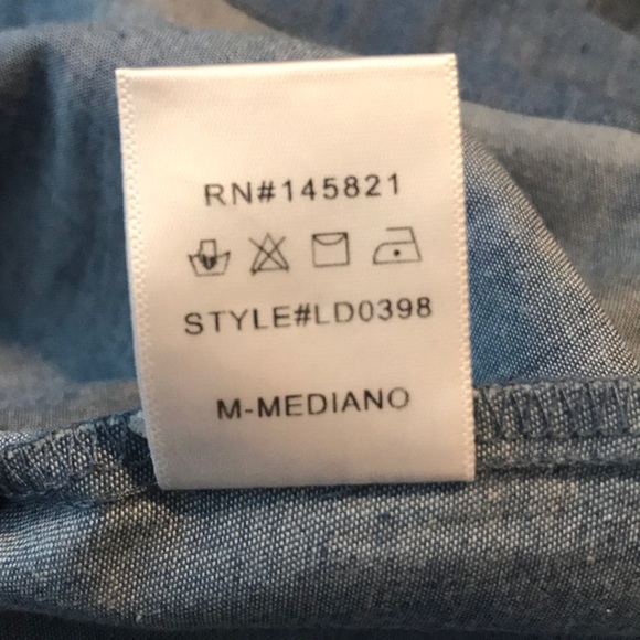 Ruffled Denim Dress - Picture 8 of 14